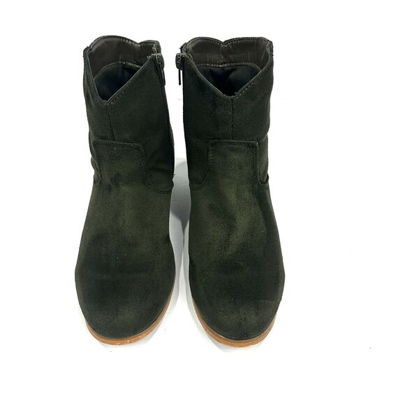 Modern Rush Womens Faux Suede Heel Ankle Booties Sz 8.5 - Picture 3 of 11